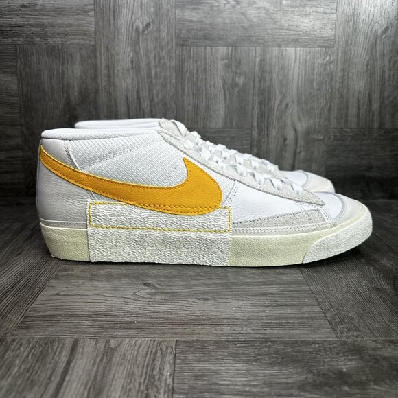 Nike Blazer Low Pro Club Men size 12 Ivory Yellow Shoes FJ3694-102 - Picture 1 of 8